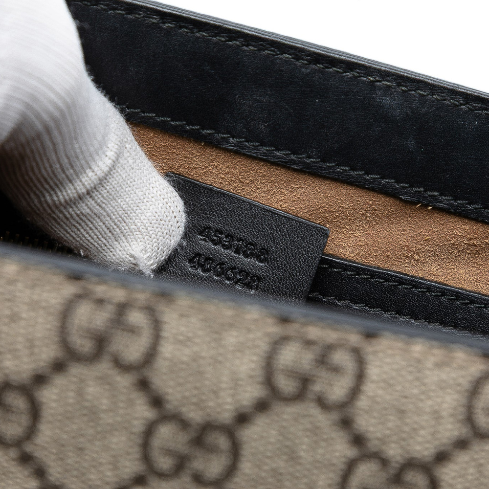 Pre-Loved Gucci Small GG Supreme Padlock Satchel - Picture 5 of 7